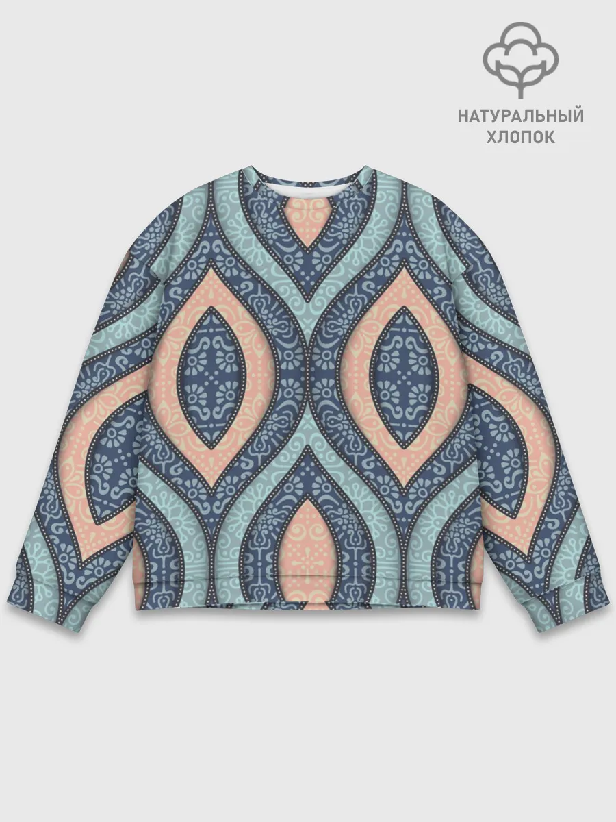 Мужской свитшот базовый / Восточный орнамент