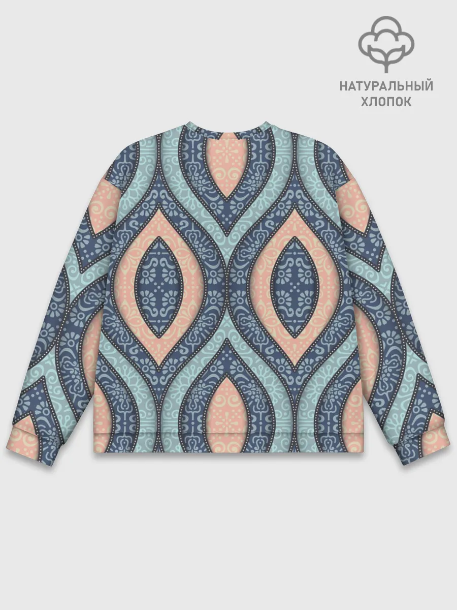 Мужской свитшот базовый / Восточный орнамент