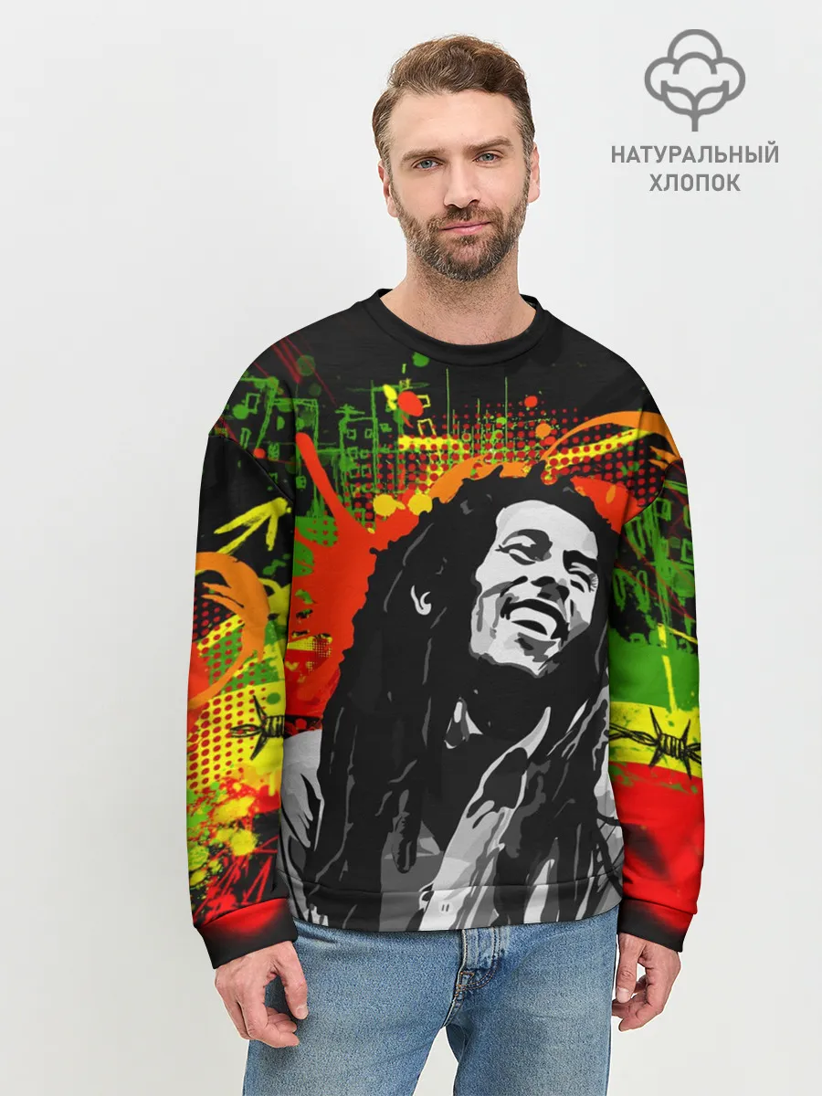 Мужской свитшот базовый / Боб Марли