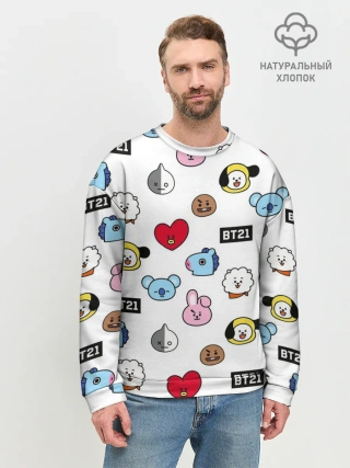 Мужской свитшот базовый / BTS | БТС | BANGTAN BOYS | BT21