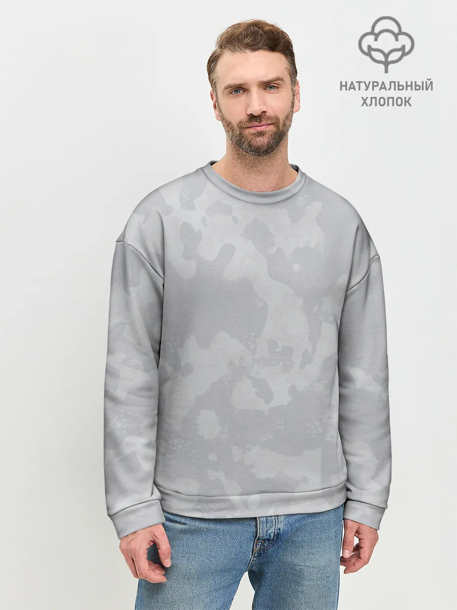 Мужской свитшот базовый / Светло-серая