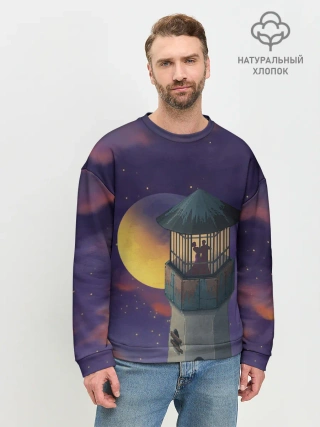 Мужской свитшот базовый / To the Moon 3D