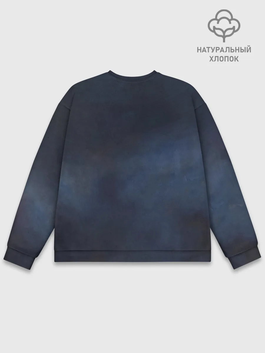 Мужской свитшот базовый / Хаул и Кальцифер