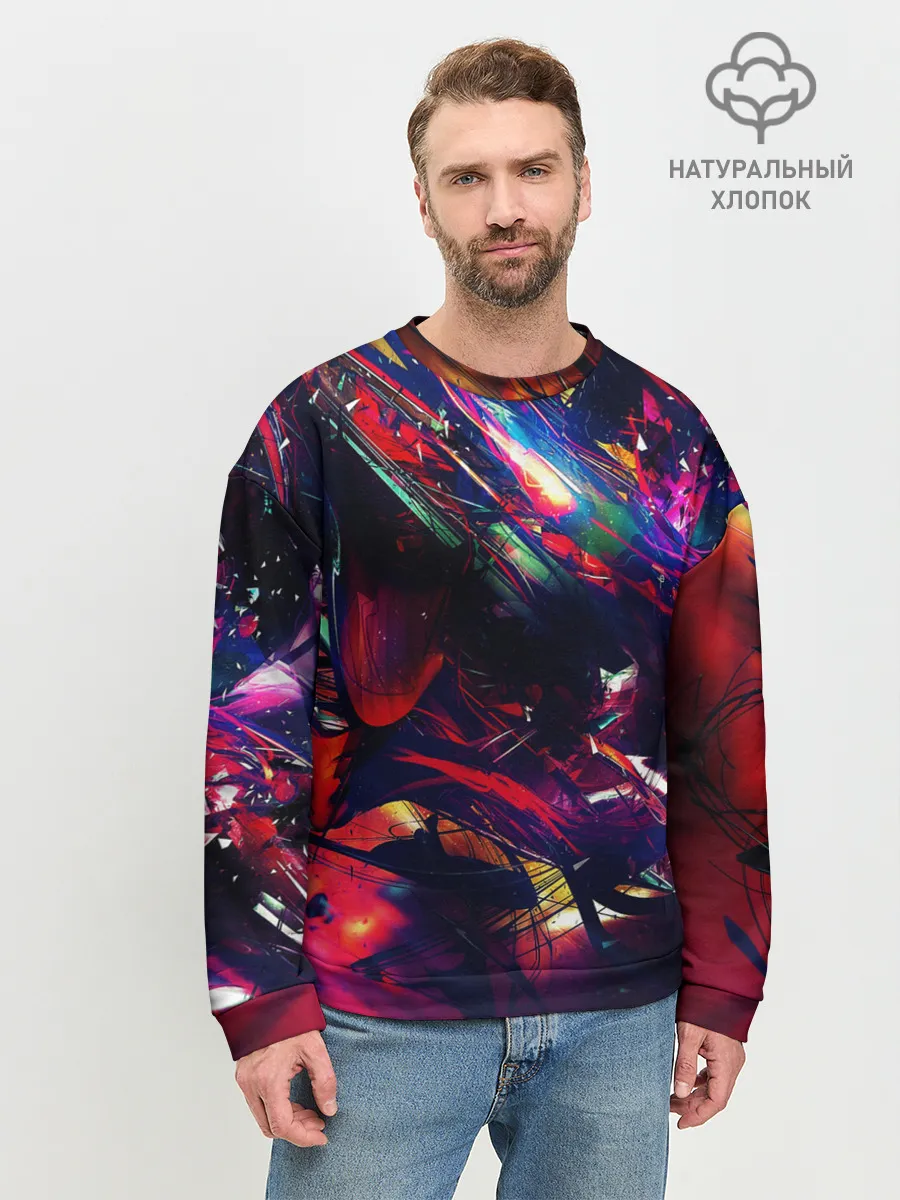 Мужской свитшот базовый / DIGITAL STRIPES