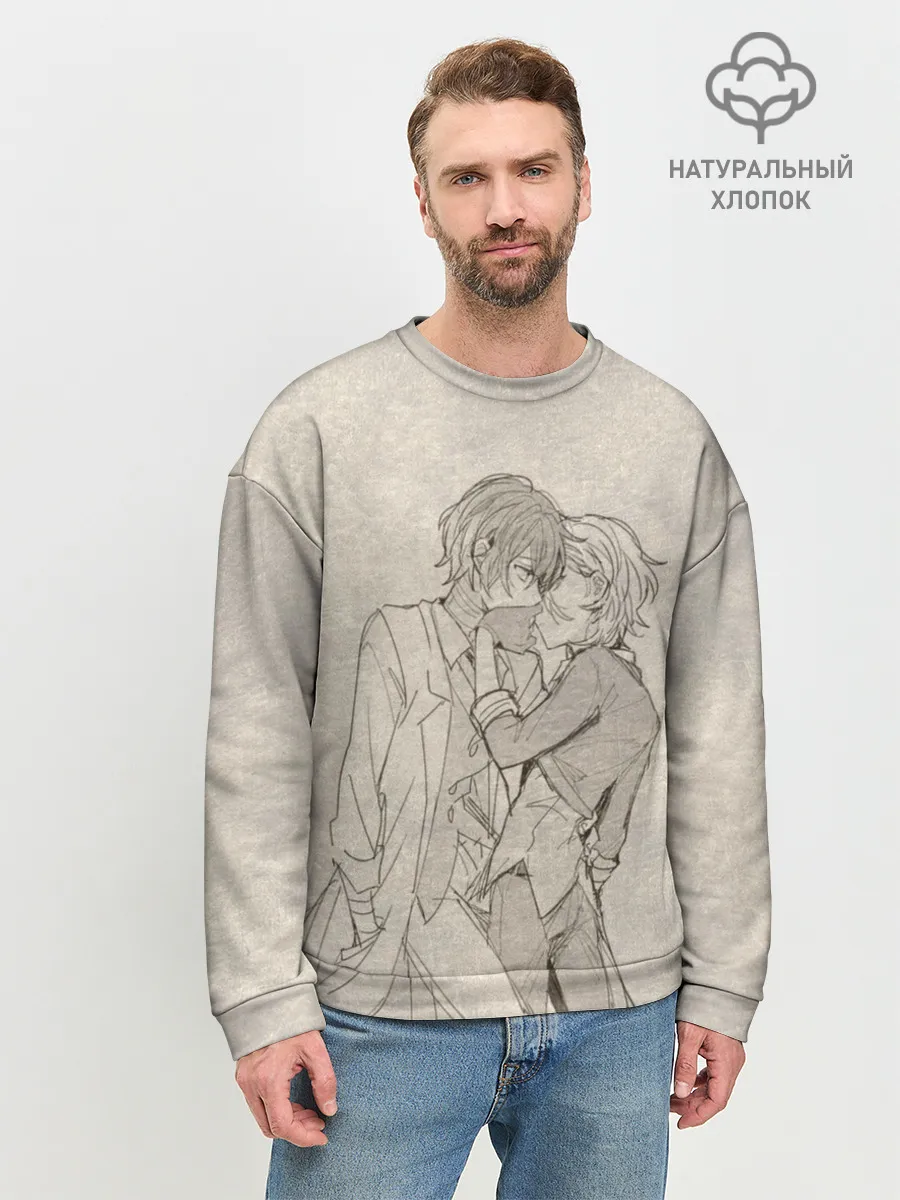 Мужской свитшот базовый / Дазай и Чуя