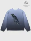 Мужской свитшот базовый / футуристический ворон