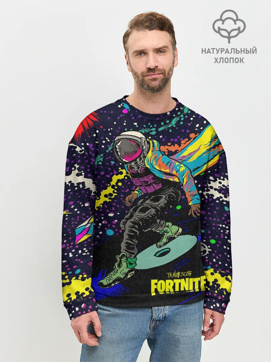 Мужской свитшот базовый / TRAVIS SCOTT+FORTNITE