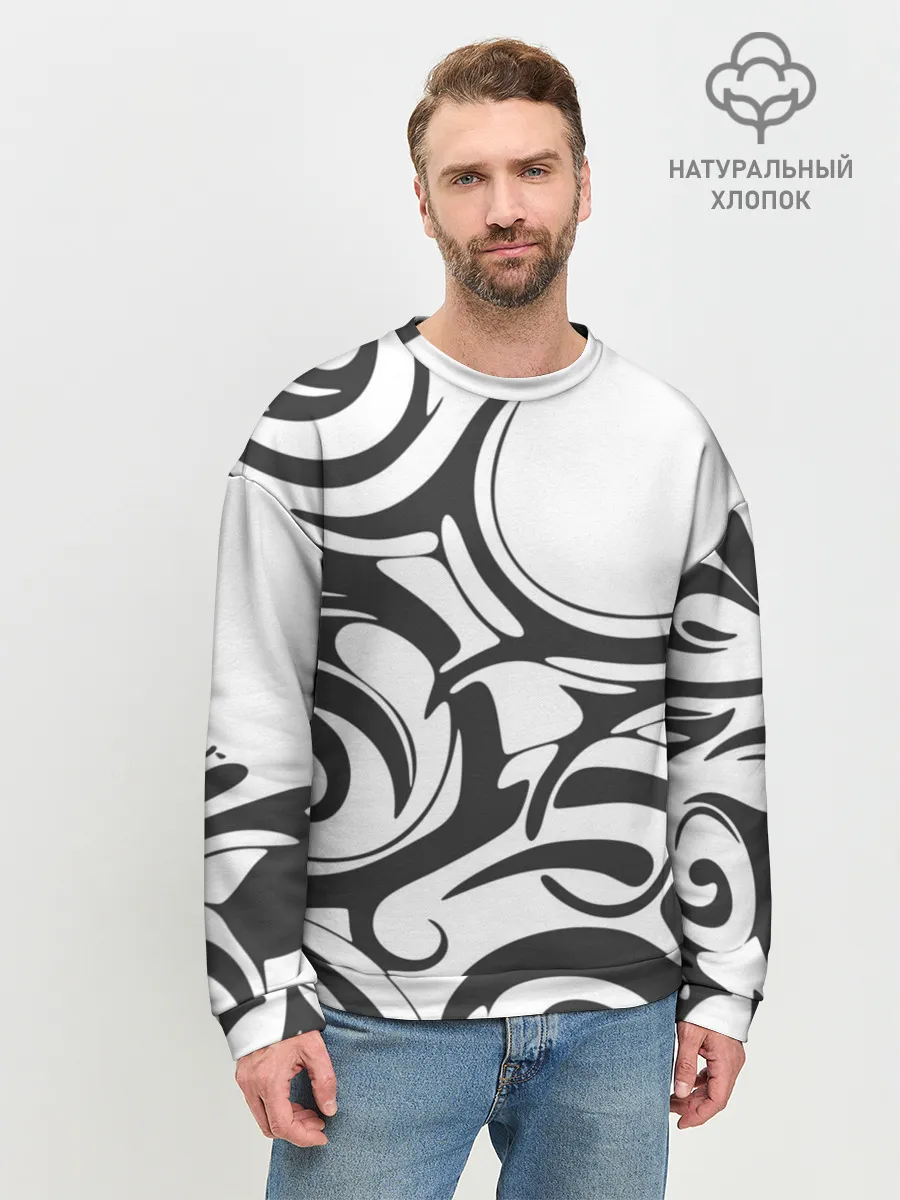 Мужской свитшот базовый / Узоры