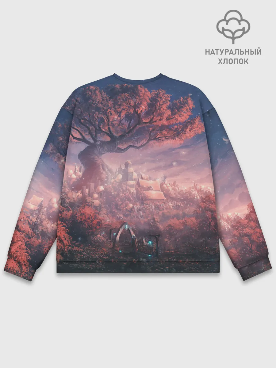 Мужской свитшот базовый / Anime art tree