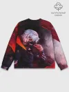 Мужской свитшот базовый / Ken Kaneki красные жала