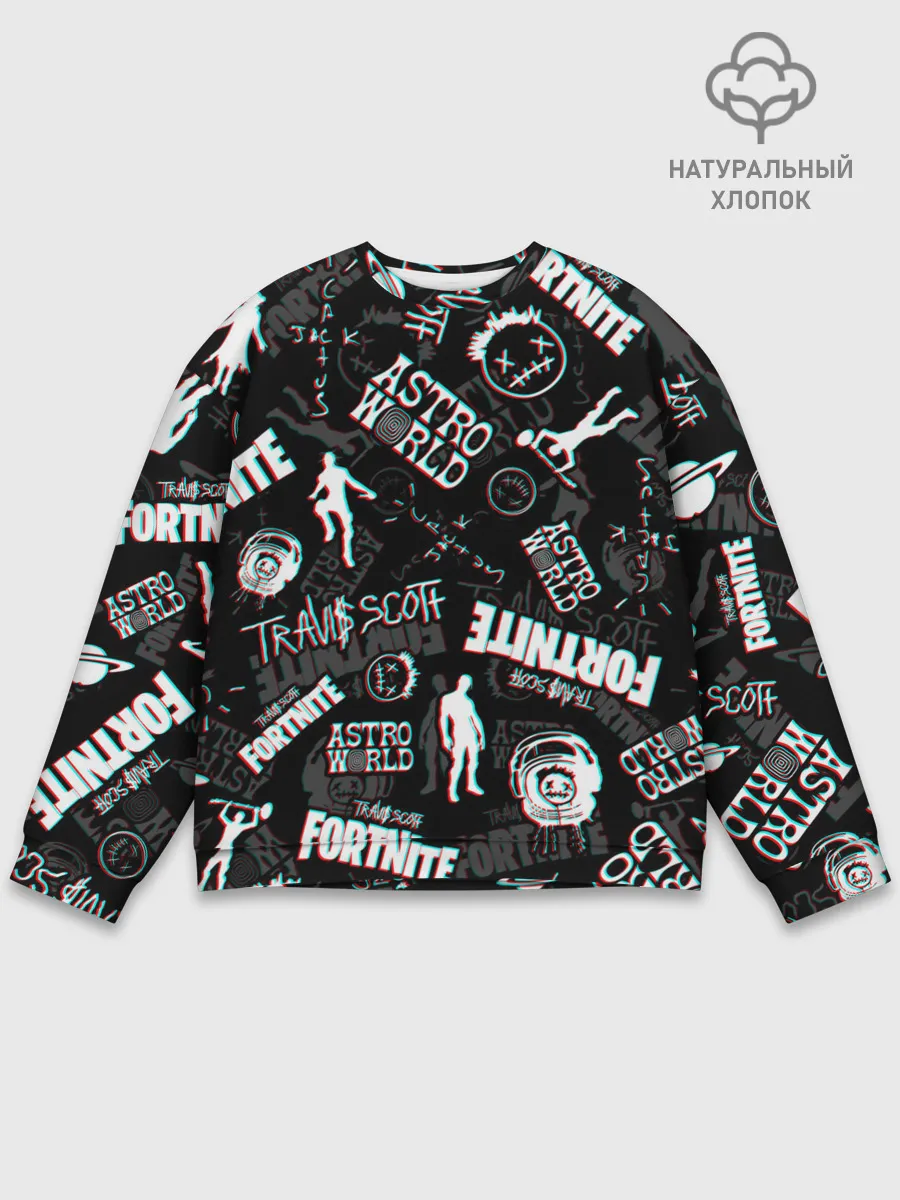 Мужской свитшот базовый / TRAVIS SCOTT+FORTNITE