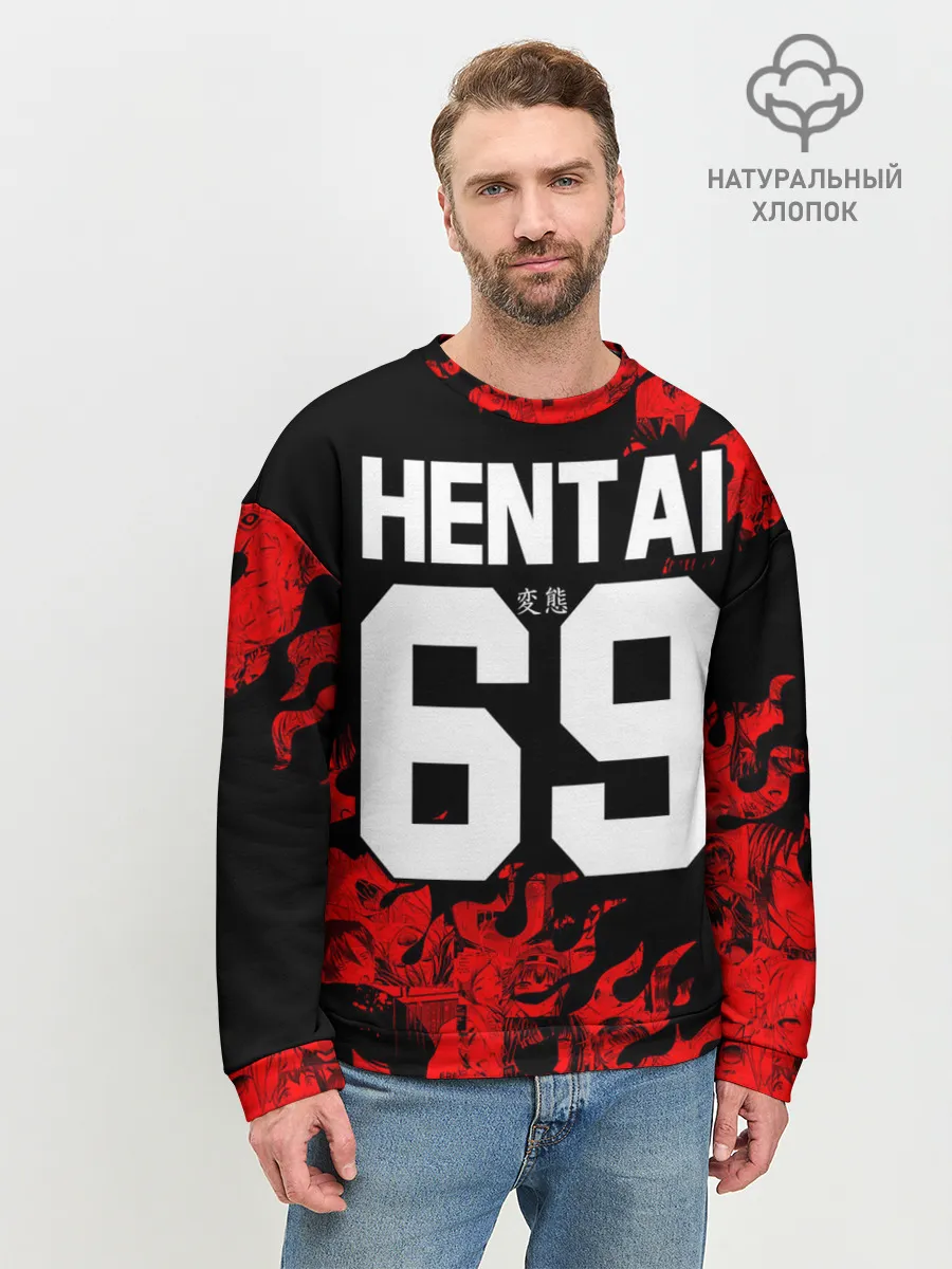 Мужской свитшот базовый / HENTAI [02]