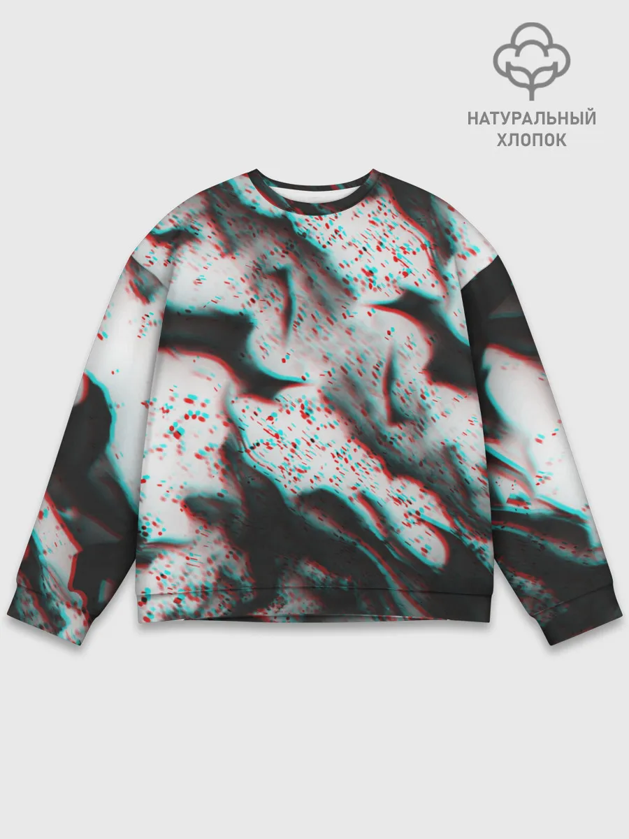 Мужской свитшот базовый / ОГОНЬ ГЛИТЧ