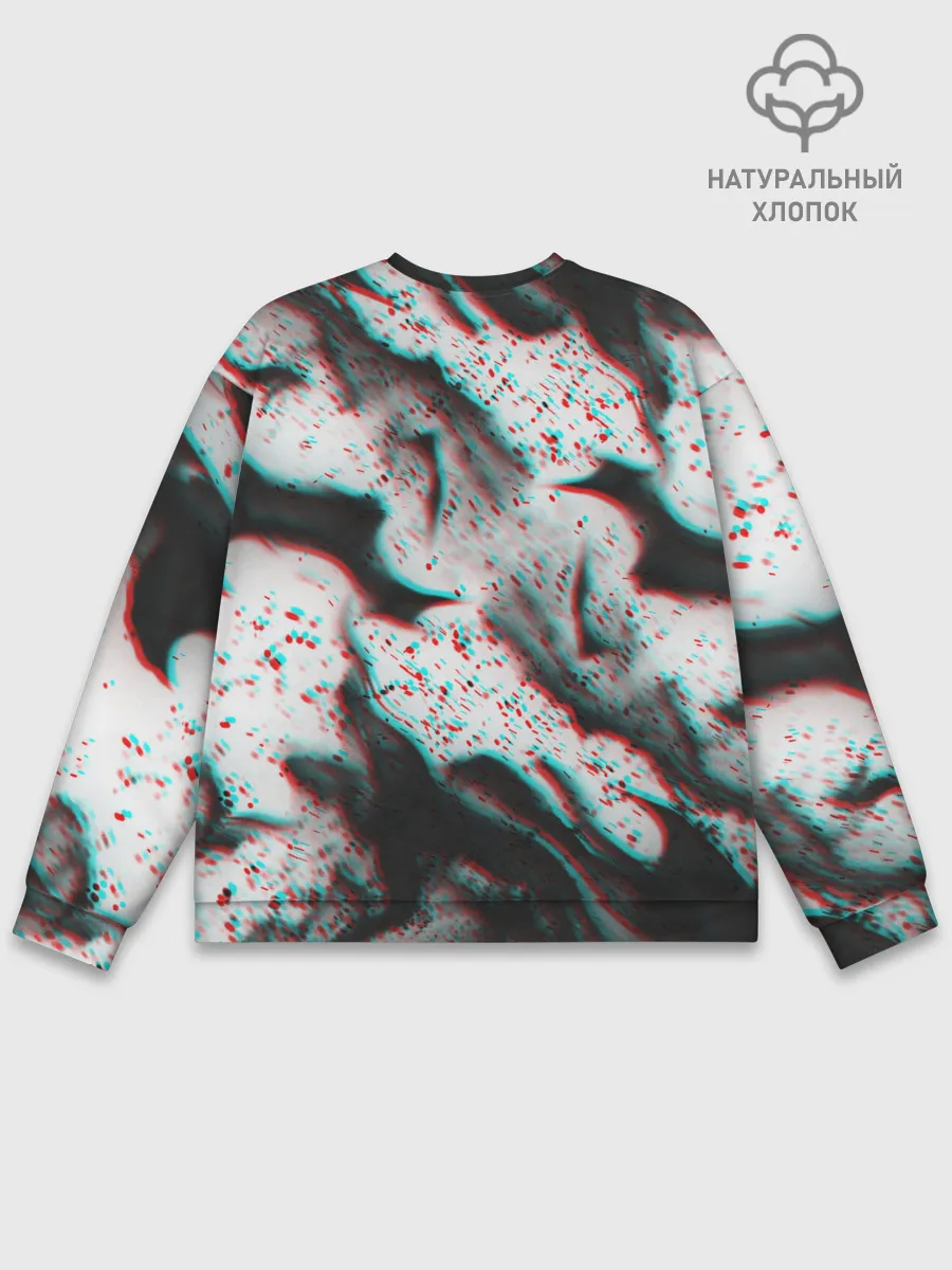 Мужской свитшот базовый / ОГОНЬ ГЛИТЧ