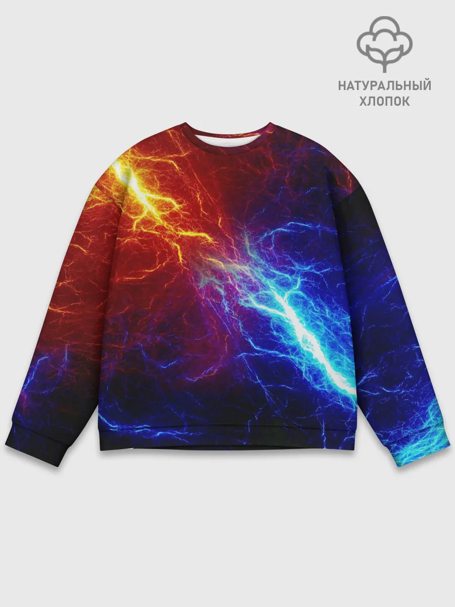 Мужской свитшот базовый / БИТВА МОЛНИЙ / BATTLE FLASH