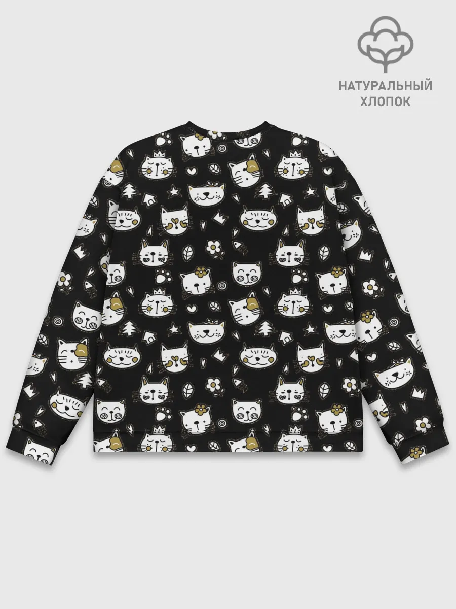 Мужской свитшот базовый / Котики