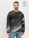 Мужской свитшот базовый / GEOMETRY STRIPES GLITCH