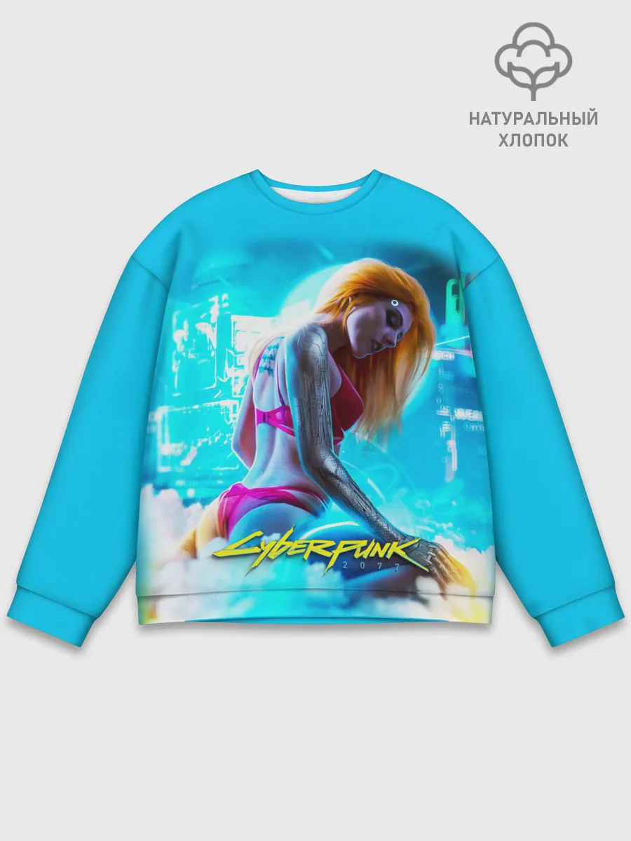 Мужской свитшот базовый / CYBERPUNK 2077