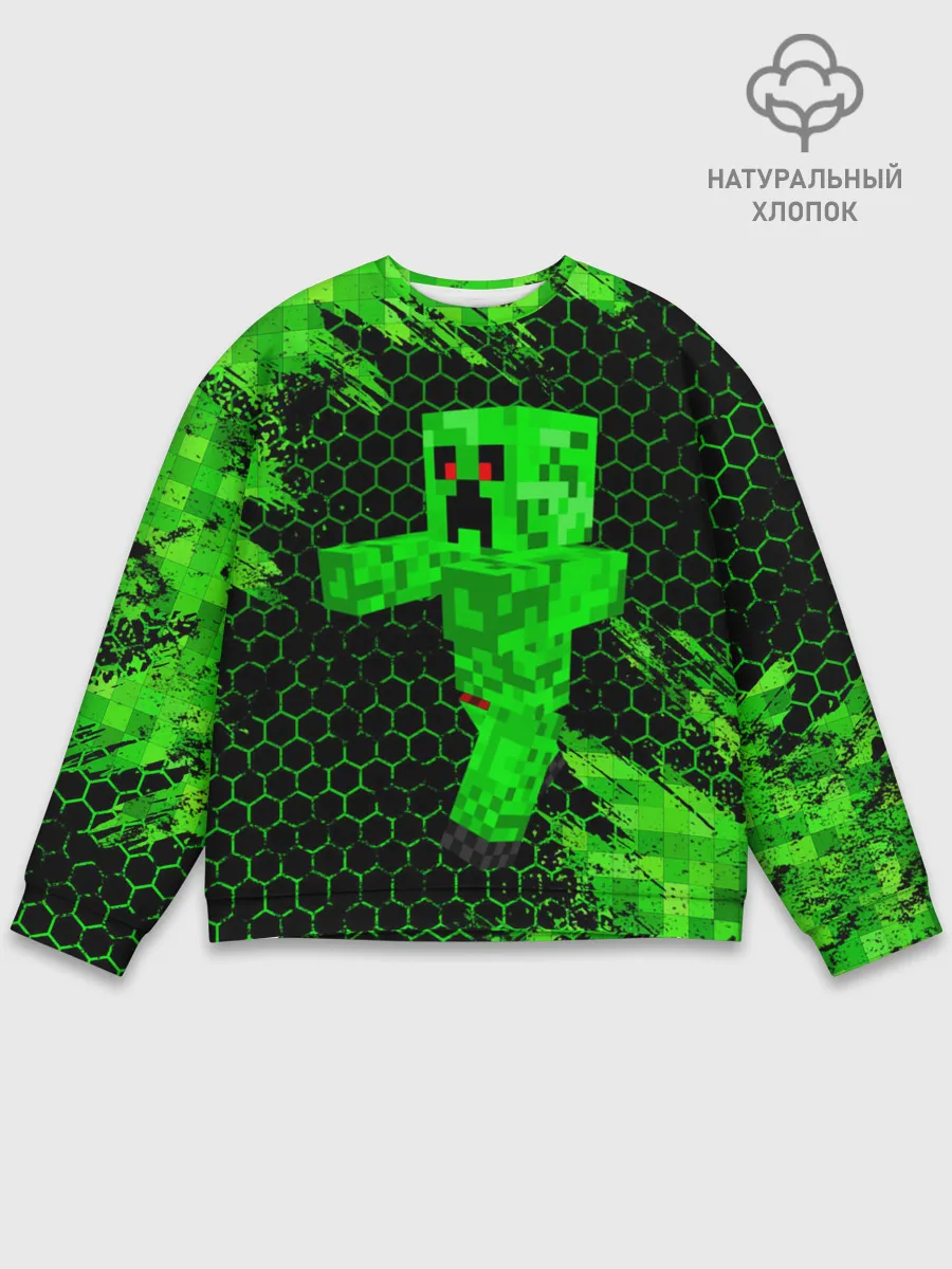 Мужской свитшот базовый / MINECRAFT CREEPER