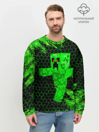 Мужской свитшот базовый / MINECRAFT CREEPER