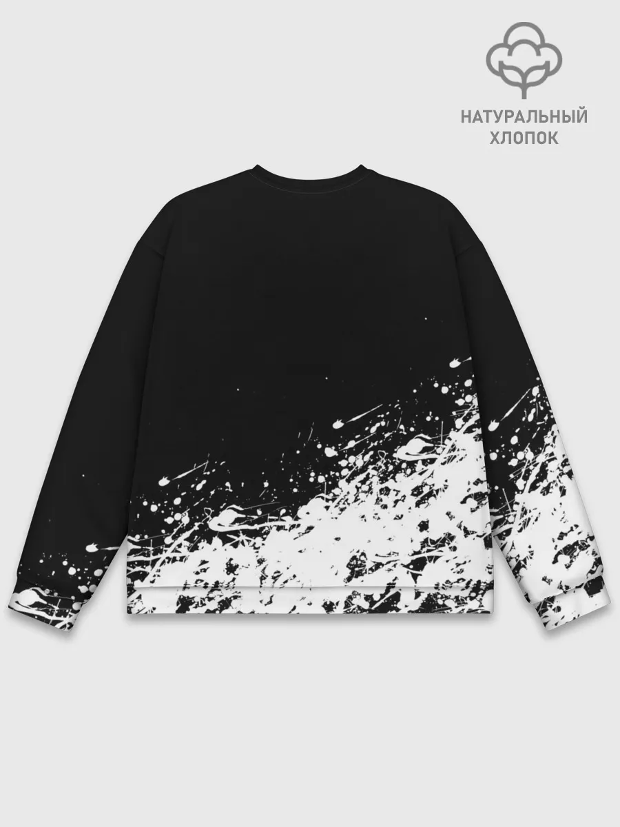 Мужской свитшот базовый / Черный Клевер