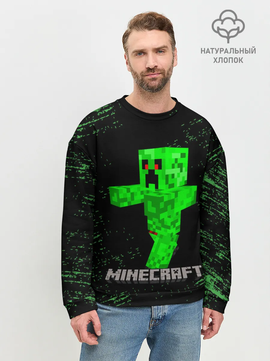 Мужской свитшот базовый / MINECRAFT CREEPER