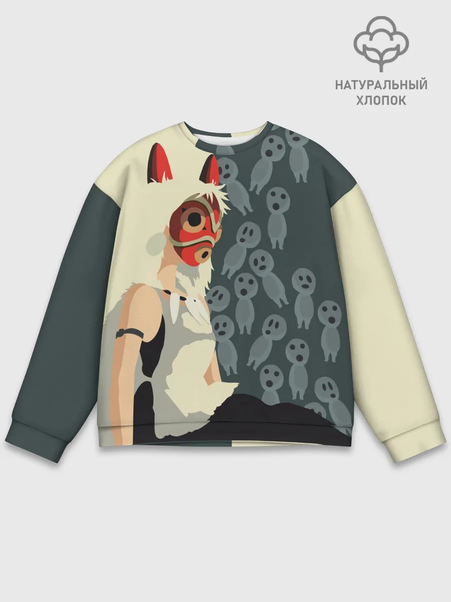 Мужской свитшот базовый / Принцесса Мононоке