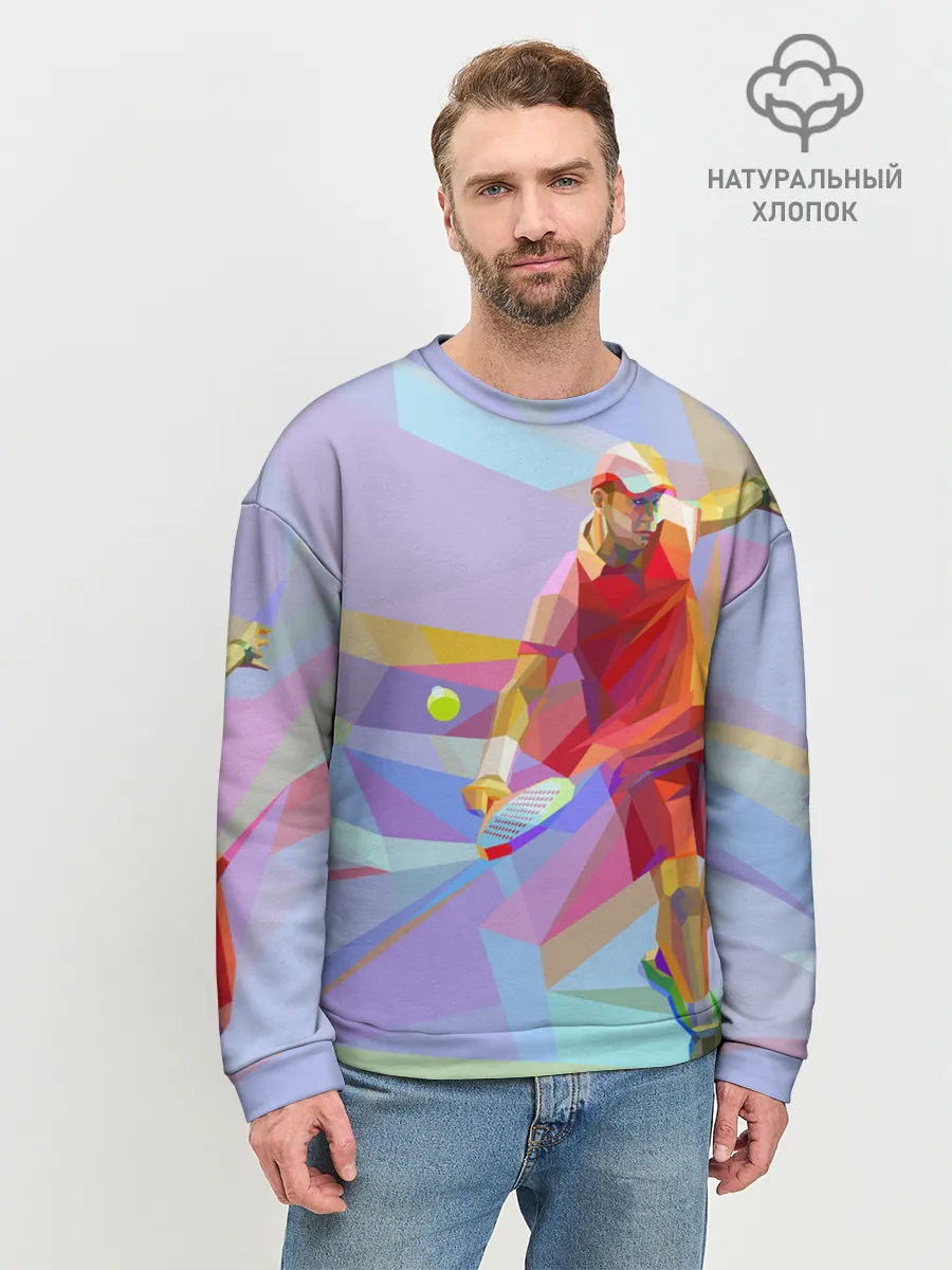 Мужской свитшот базовый / Абстракция
