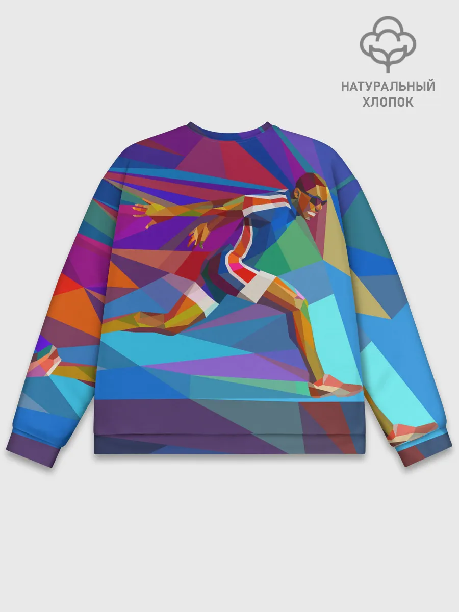 Мужской свитшот базовый / Абстракция