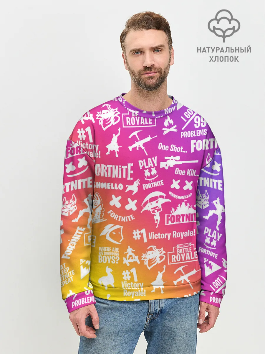 Мужской свитшот базовый / FORTNITE PARTY EVENT