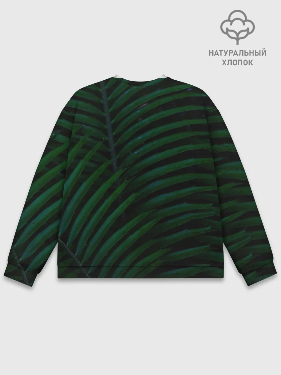 Мужской свитшот базовый / Пальмовые листья