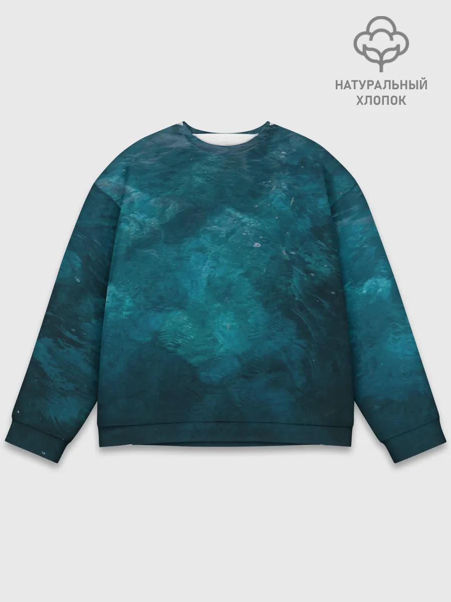 Мужской свитшот базовый / Лазурь