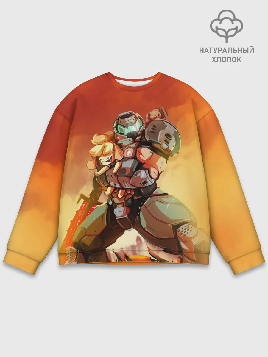 Мужской свитшот базовый / ANIMAL CROSSING x DOOM ETERNAL