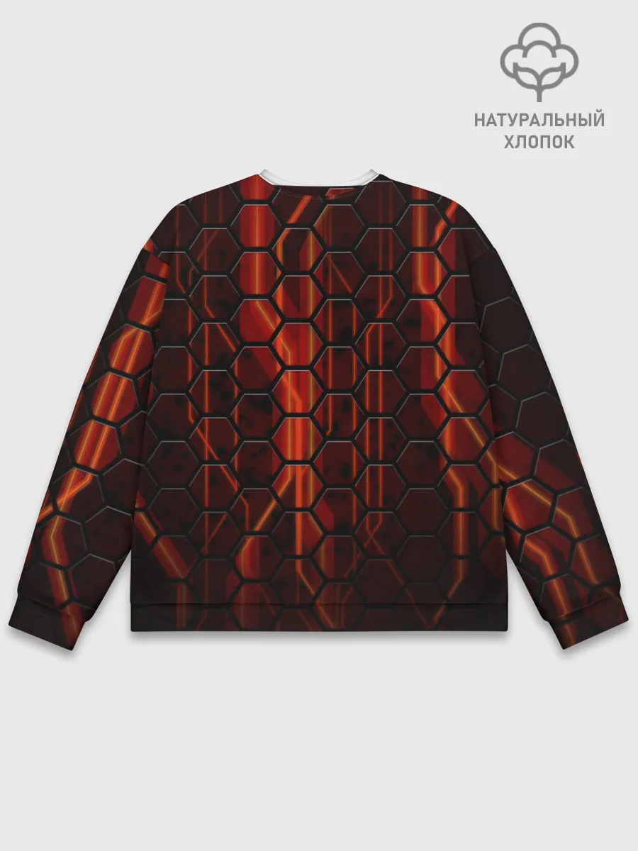 Мужской свитшот базовый / Огненные соты