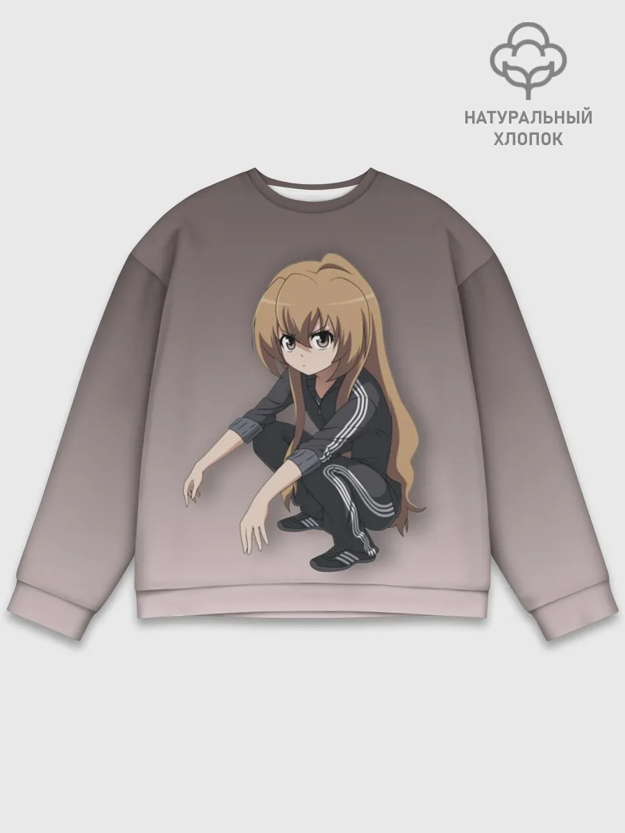 Мужской свитшот базовый / Аниме девочка на кортах в Адидасе