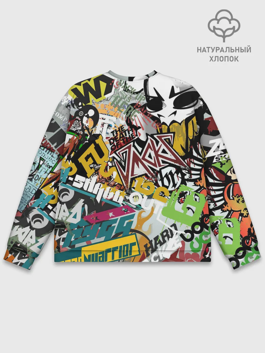 Мужской свитшот базовый / Стикеры