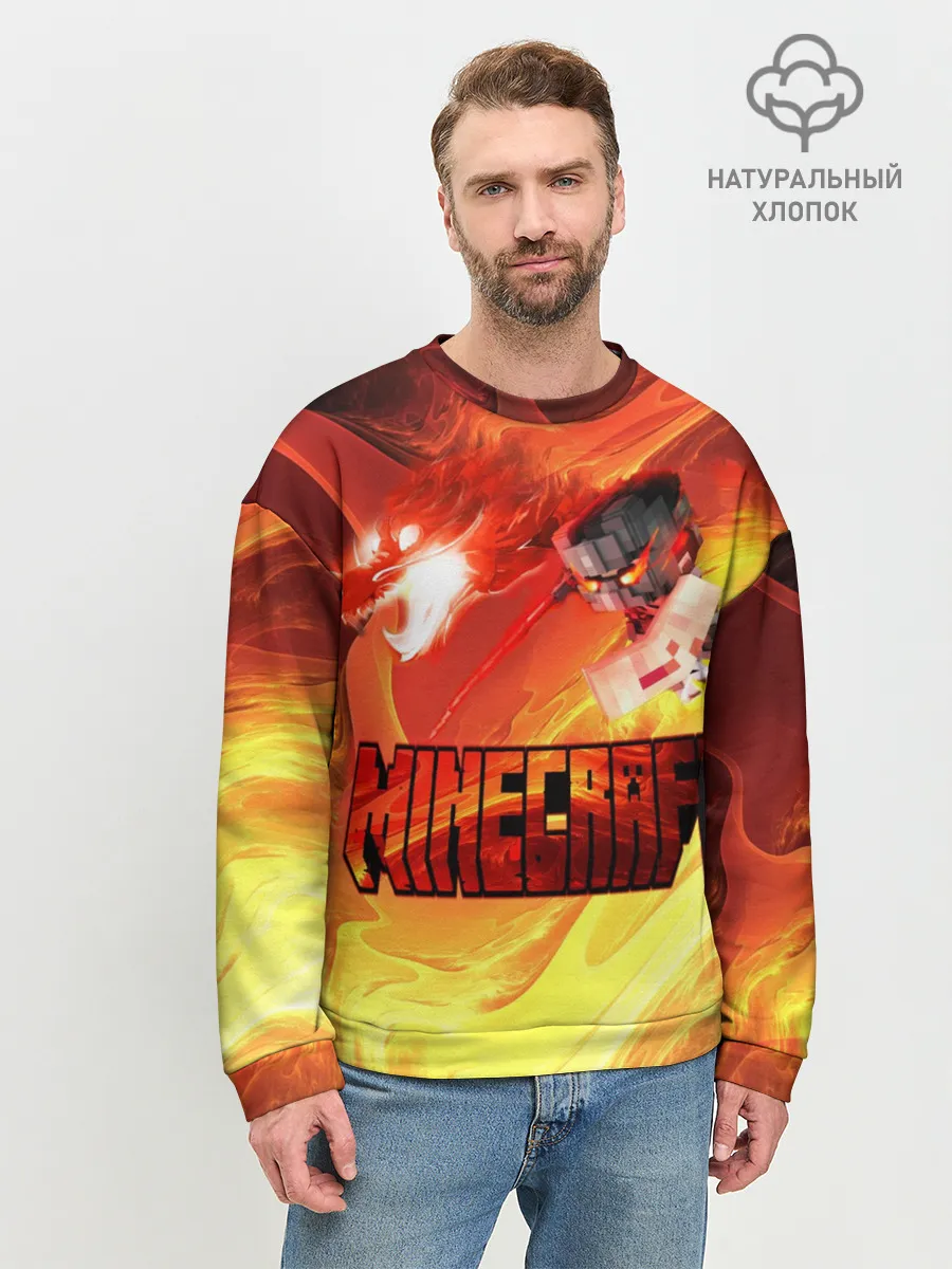 Мужской свитшот базовый / MINECRAFT | ЛАВА