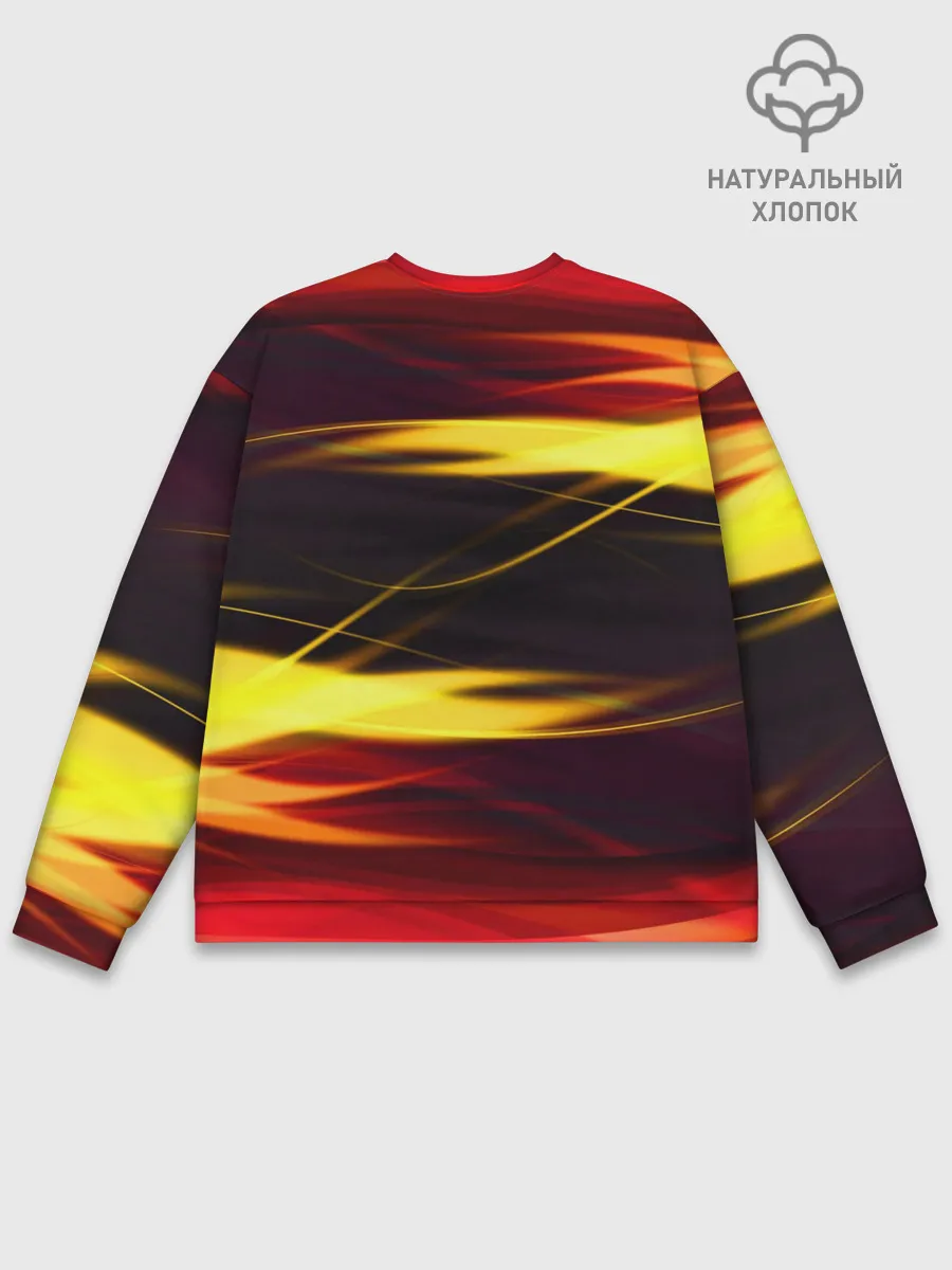 Мужской свитшот базовый / Языки Пламени