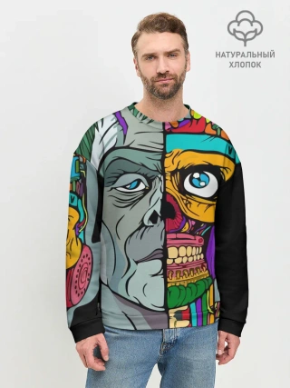 Мужской свитшот базовый / Франкенштейн