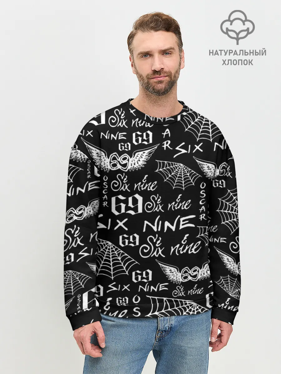Мужской свитшот базовый / 6IX9INE ТАТУИРОВКИ
