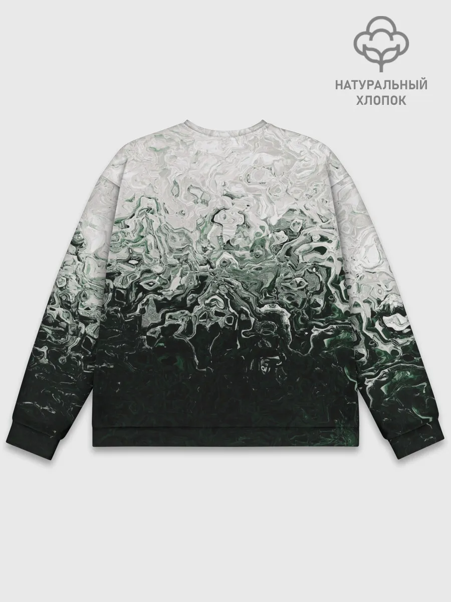 Мужской свитшот базовый / Разводы жидкость абстракция