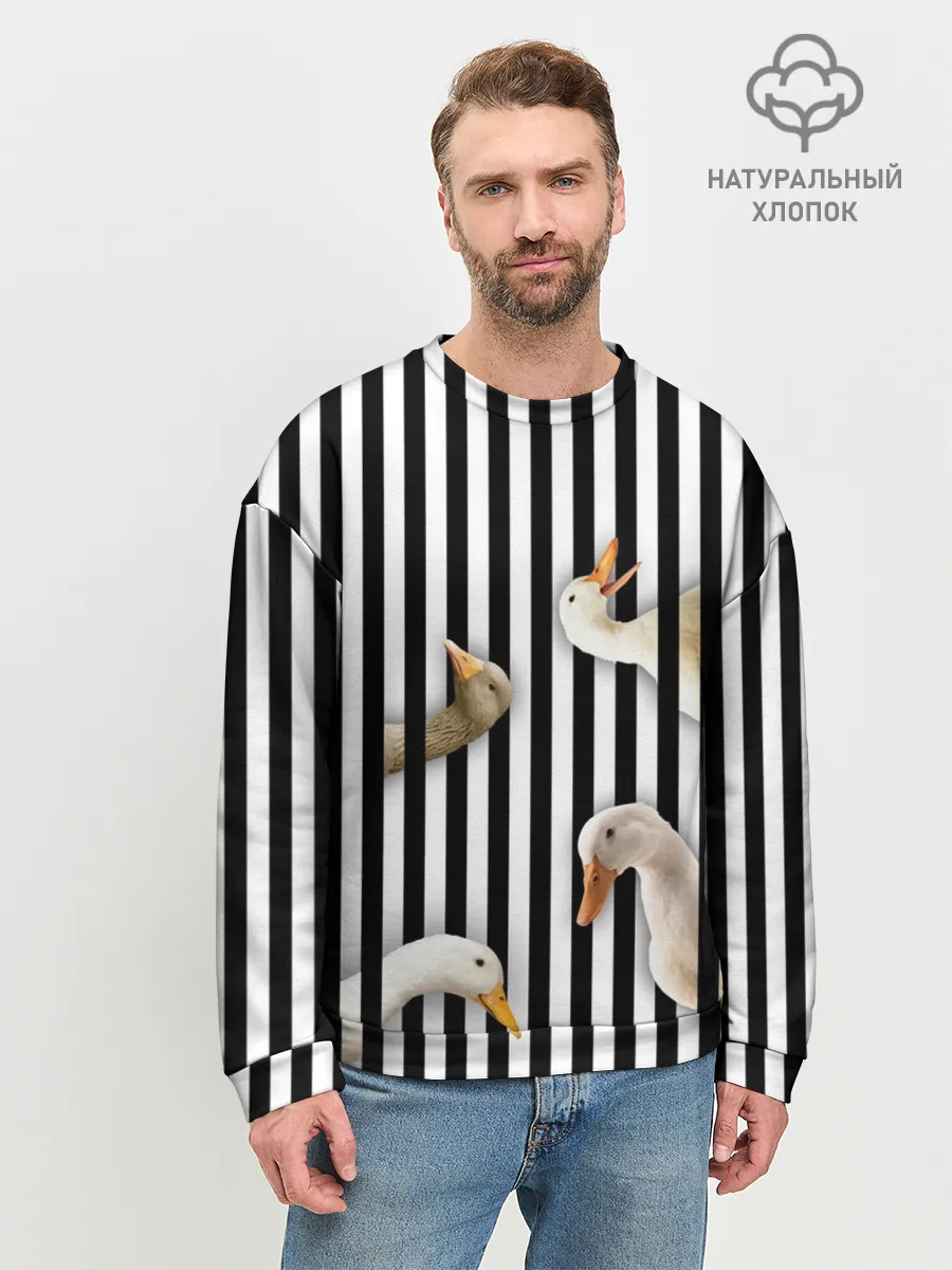 Мужской свитшот базовый / Гуси