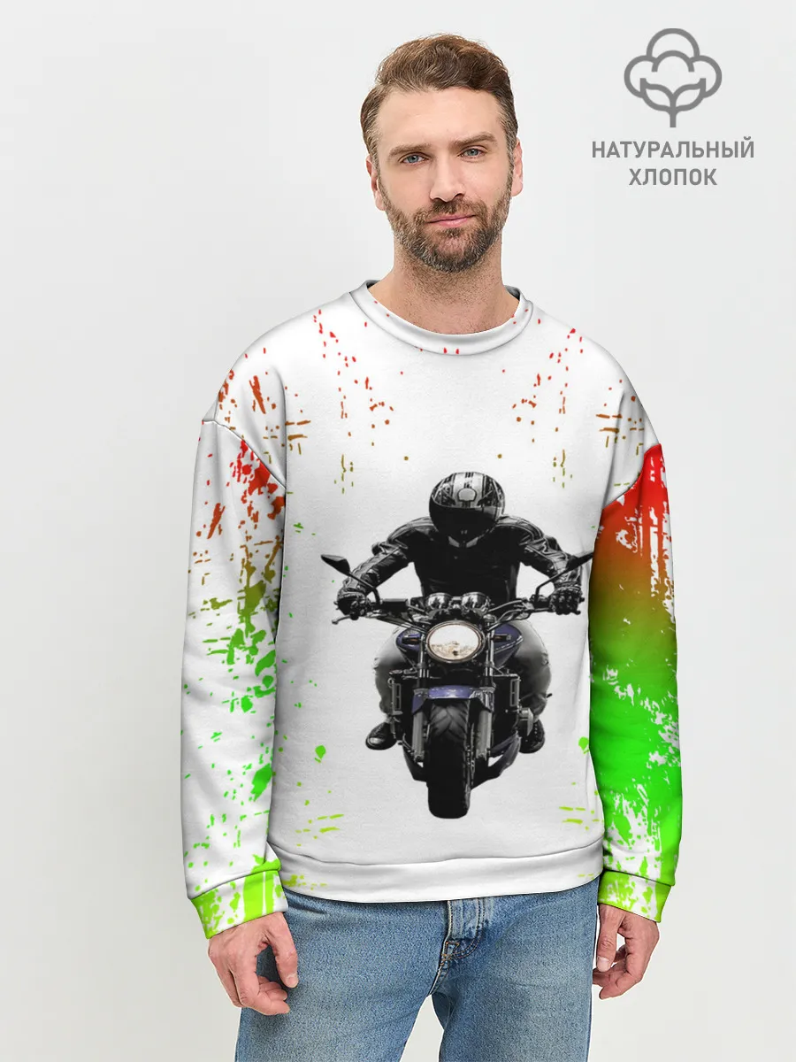 Мужской свитшот базовый / МОТОЦИКЛЫ