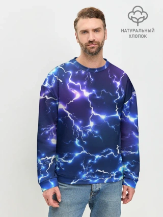 Мужской свитшот базовый / Молнии | Flash