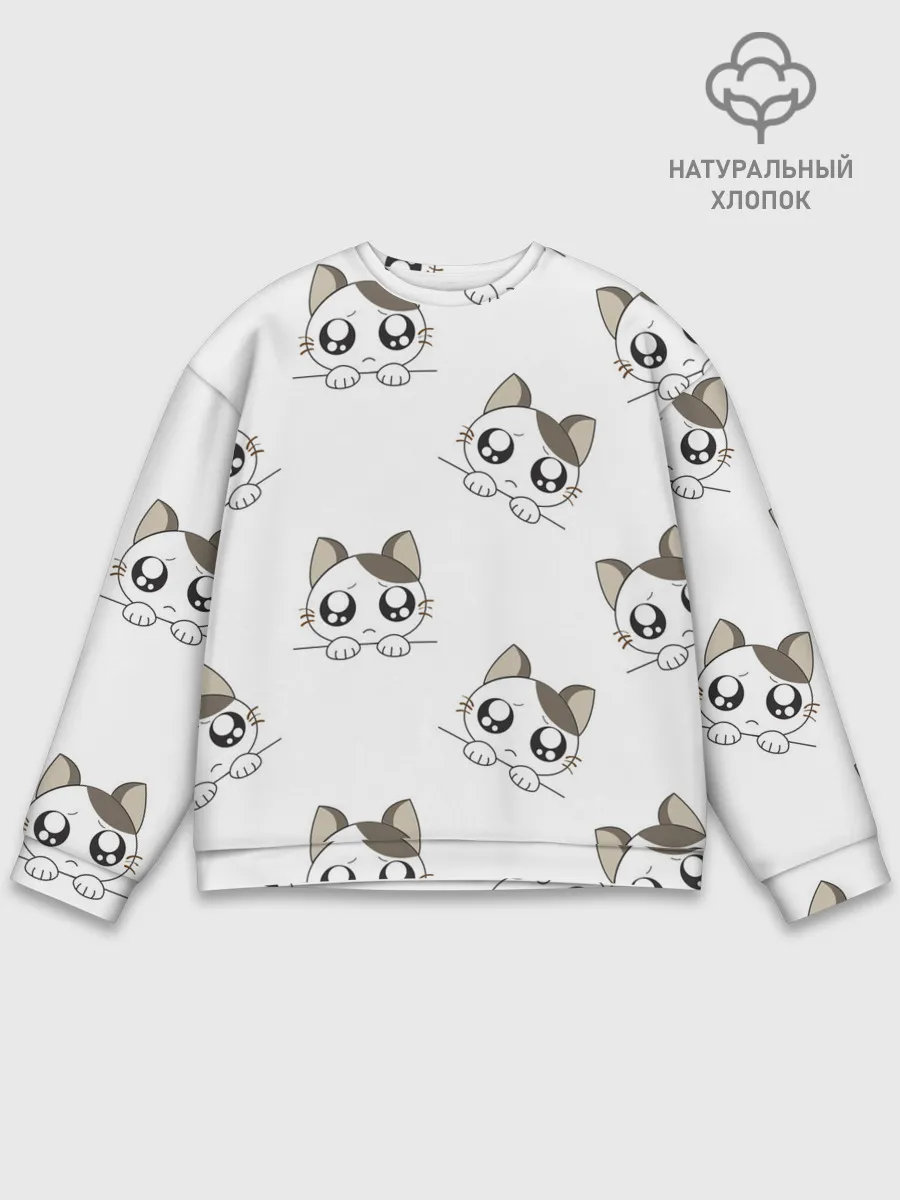 Мужской свитшот базовый / Котята