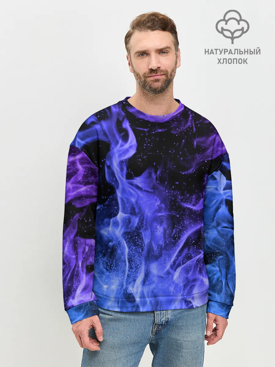 Мужской свитшот базовый / ОГОНЬ