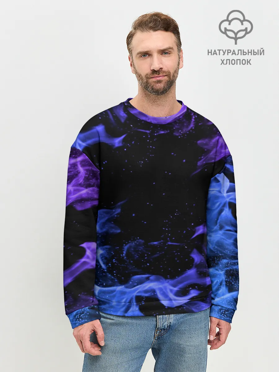 Мужской свитшот базовый / ОГОНЬ