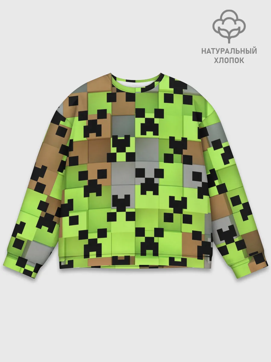 Мужской свитшот базовый / Minecraft.