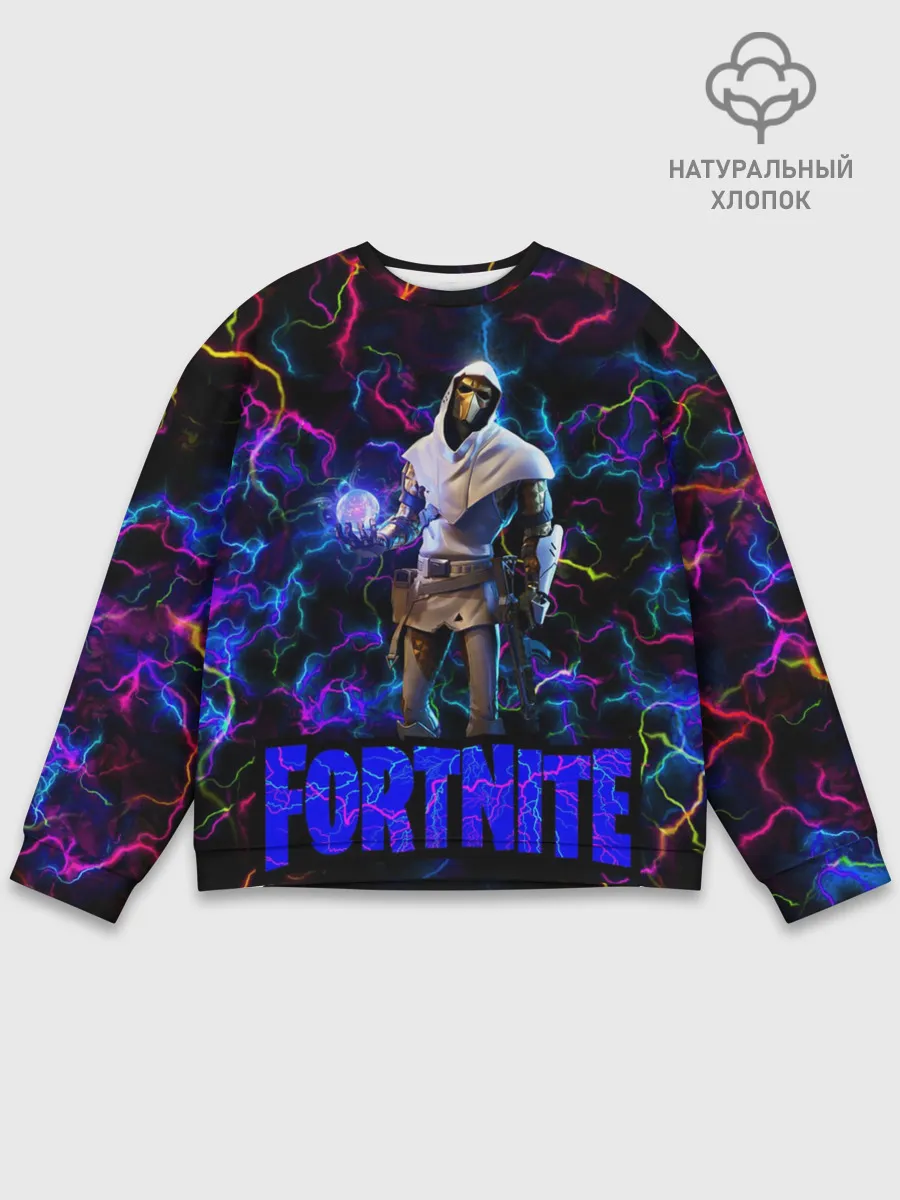 Мужской свитшот базовый / Фортнайт | Повелитель Молний