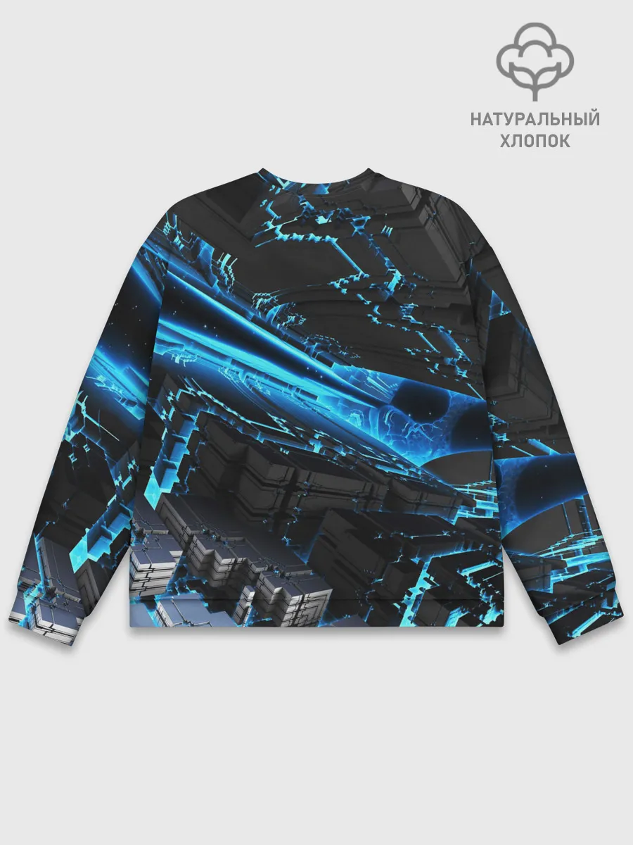Мужской свитшот базовый / DIGITAL ABSTRACT